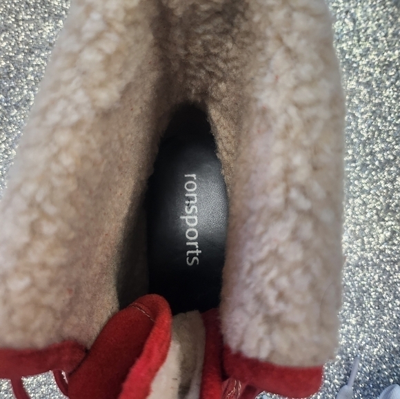 Women's ronsports  suede red winter bootie - Picture 7 of 7